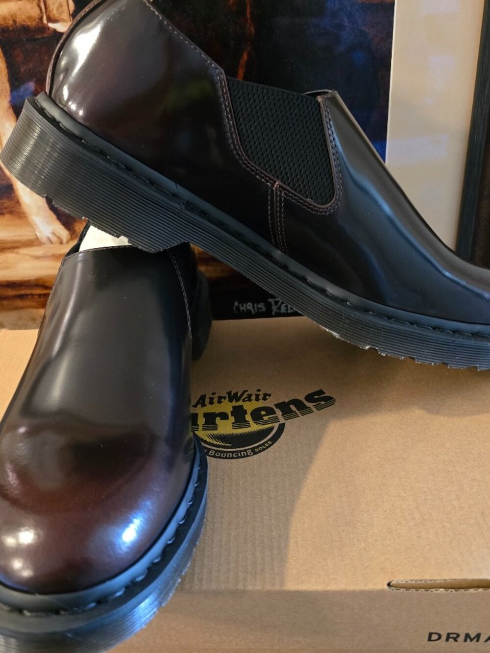 Dr. Martens Louis CHERRY RED Leather Slip-On Loafers 41642600 Men's US SZ 11 NEW